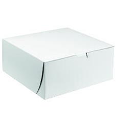 Picture of Quality Carton & Converting 6120 CPC 12 x 12 x 2.5 in. Locker Corner Clay Pastry Box - White&#44; Case of 100