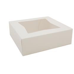 Picture of Quality Carton & Converting 6101 CPC 10 x 10 x 2.5 White Bakery Box - Case of 250