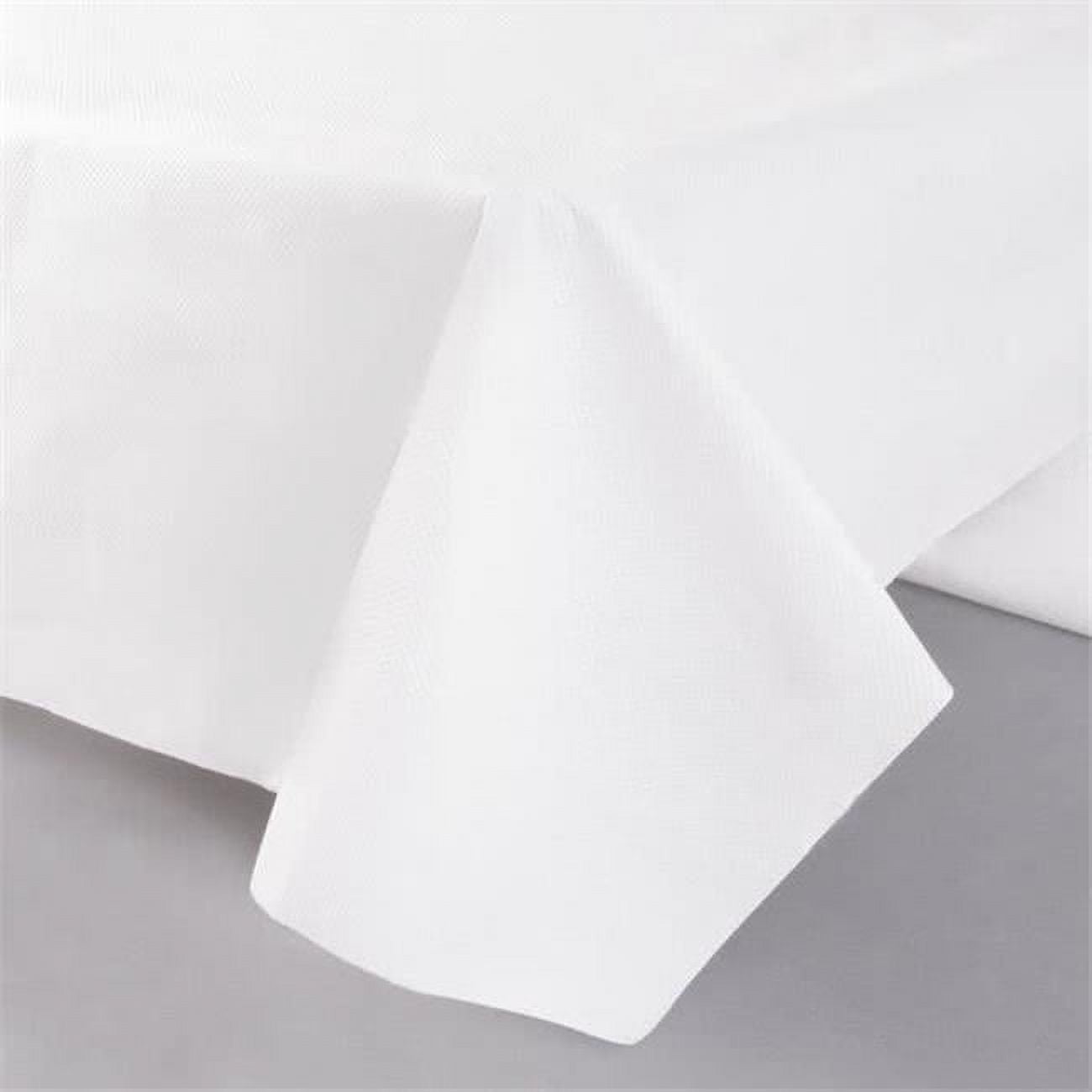 Picture of Hoffmaster 210130 CPC 54 x 108 in. White Tissue or Poly Table Cover - Case of 25