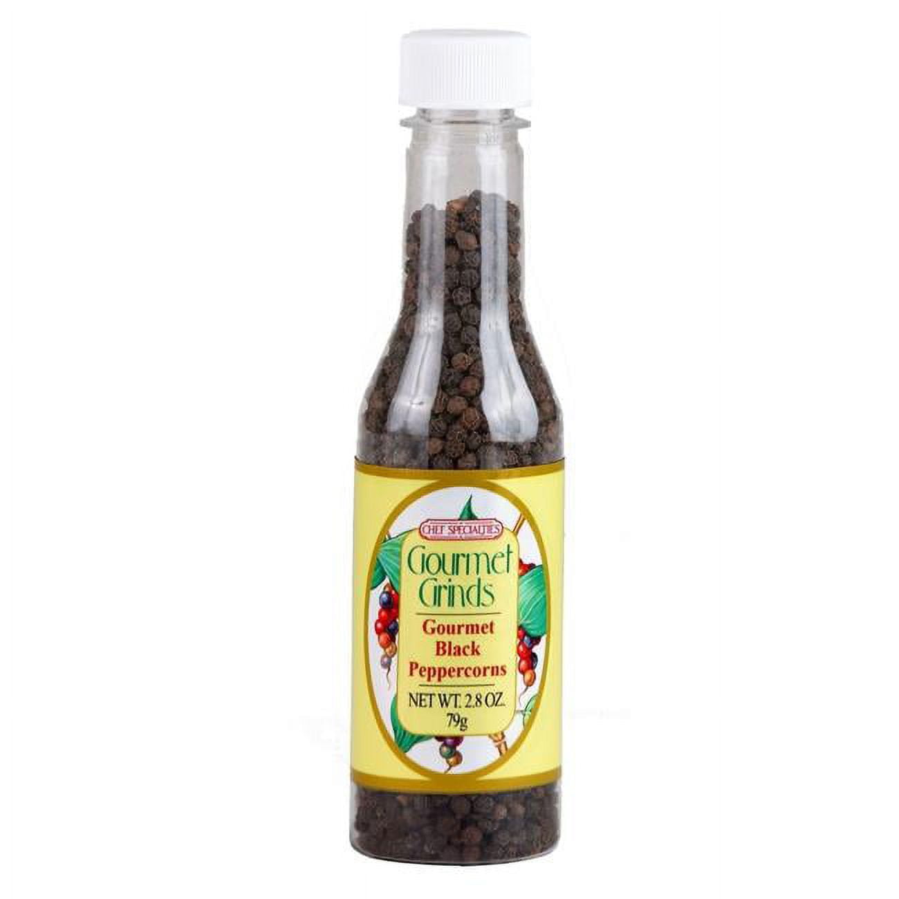 Picture of Chef Specialties 501 2.8 oz Malabar Black Peppercorns