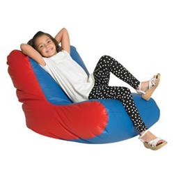 Picture of Childrens Factory CF610-042 School Age High Back Lounger&#44; Blue & Red
