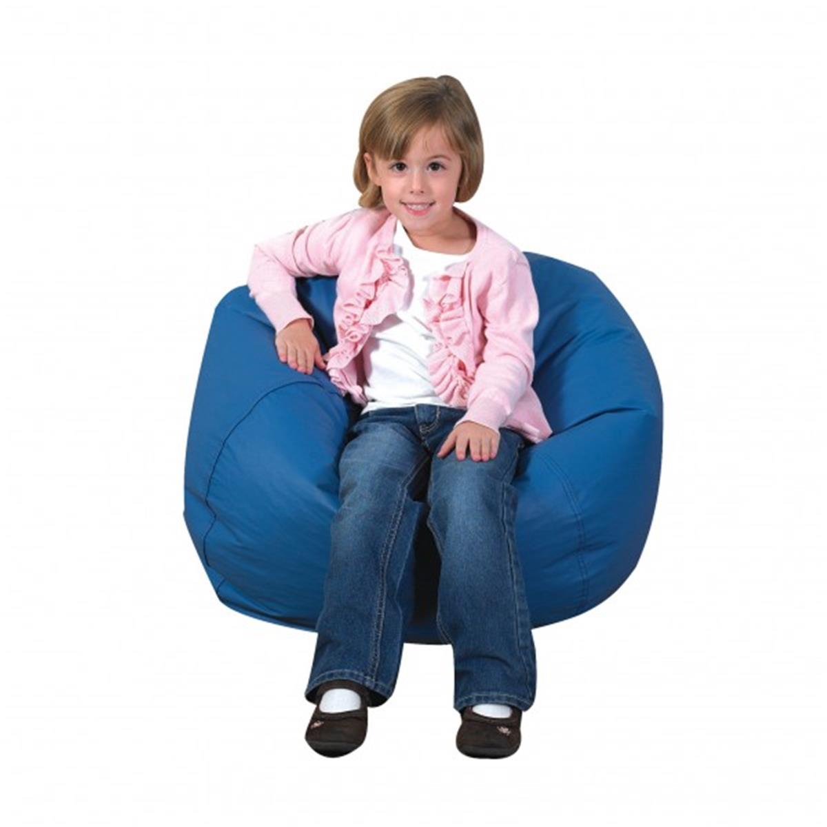 Picture of Childrens Factory CF610-035 26 in. Round Bean Bag&#44; Deep Water