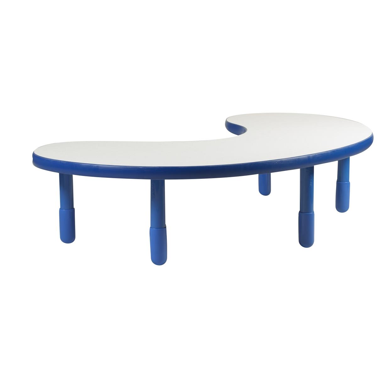 Picture of Childrens Factory AB739KPB12 38 x 65 in. Teacher & Kidney Baseline Table with 12 in. Legs&#44; Royal Blue