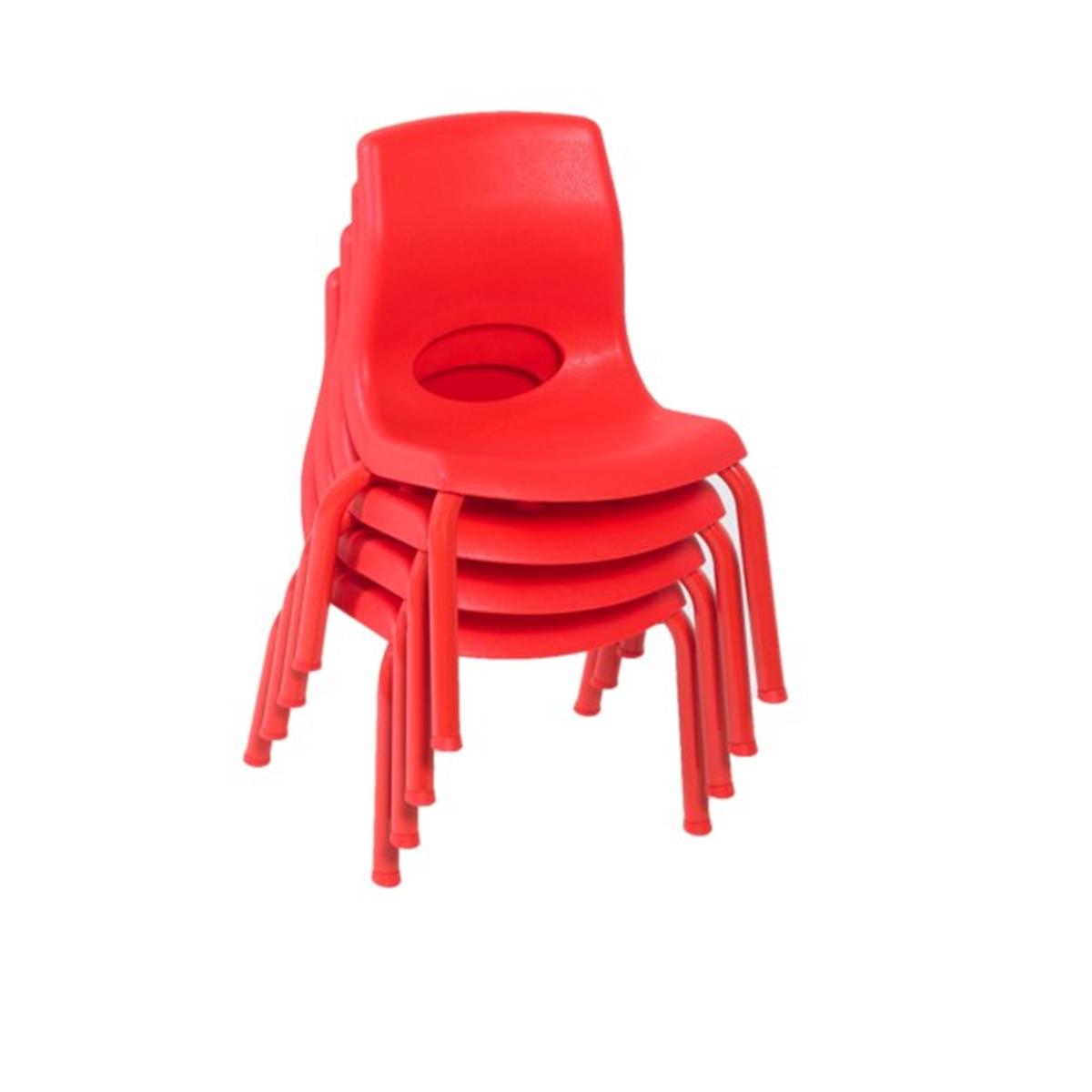 Picture of Childrens Factory AB8008PR4 8 in. MyPosture Chair&#44; Red - Pack of 4