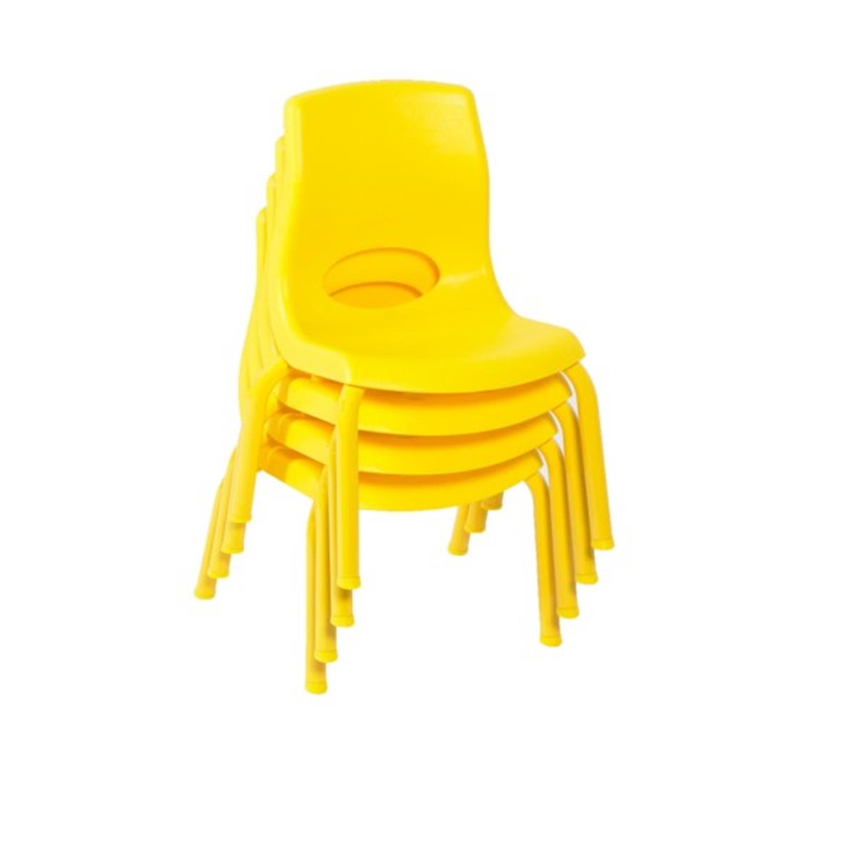 Picture of Childrens Factory AB8008PY4 8 in. MyPosture Chair&#44; Yellow - Pack of 4