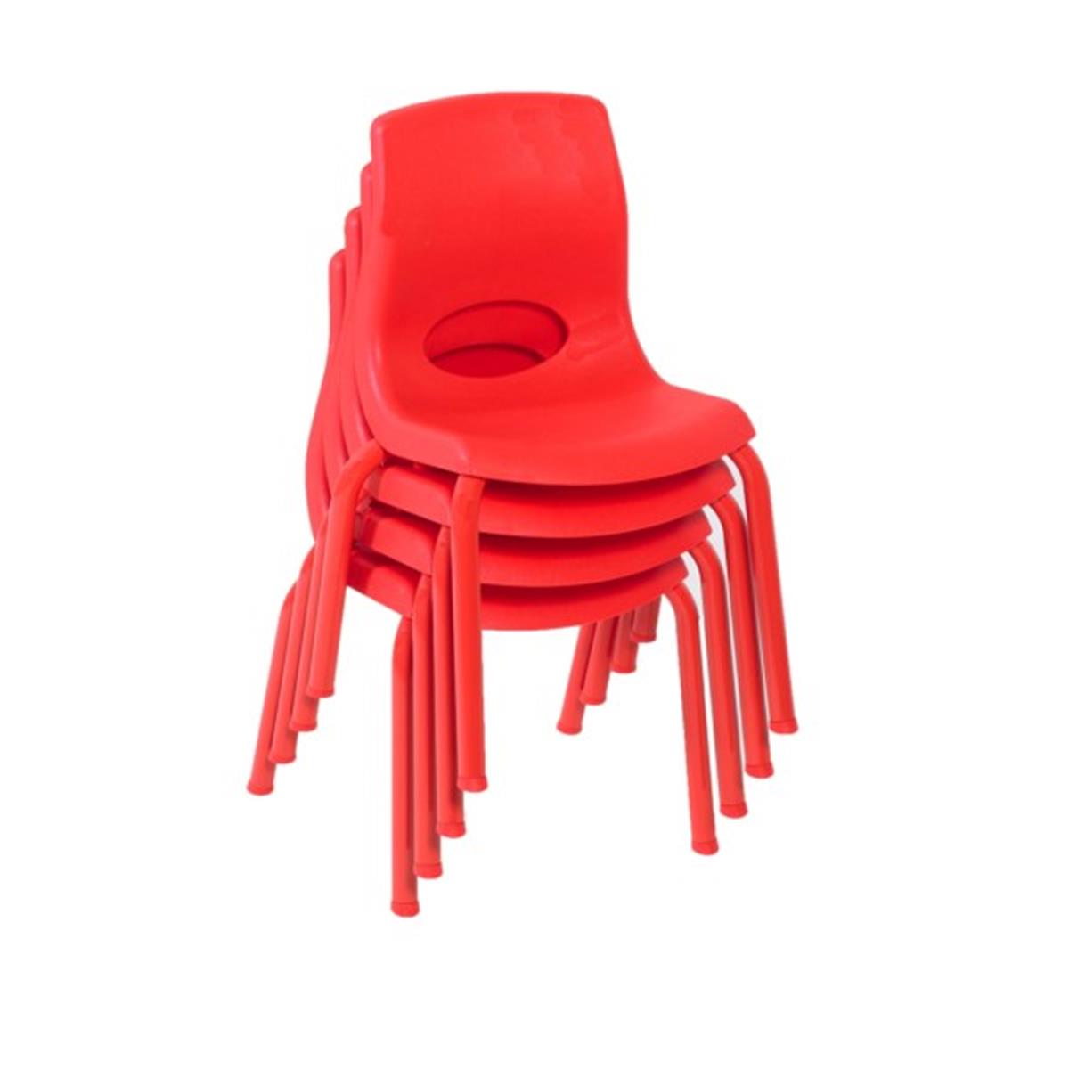 Picture of Childrens Factory AB8010PR4 10 in. MyPosture Chair&#44; Red - Pack of 4