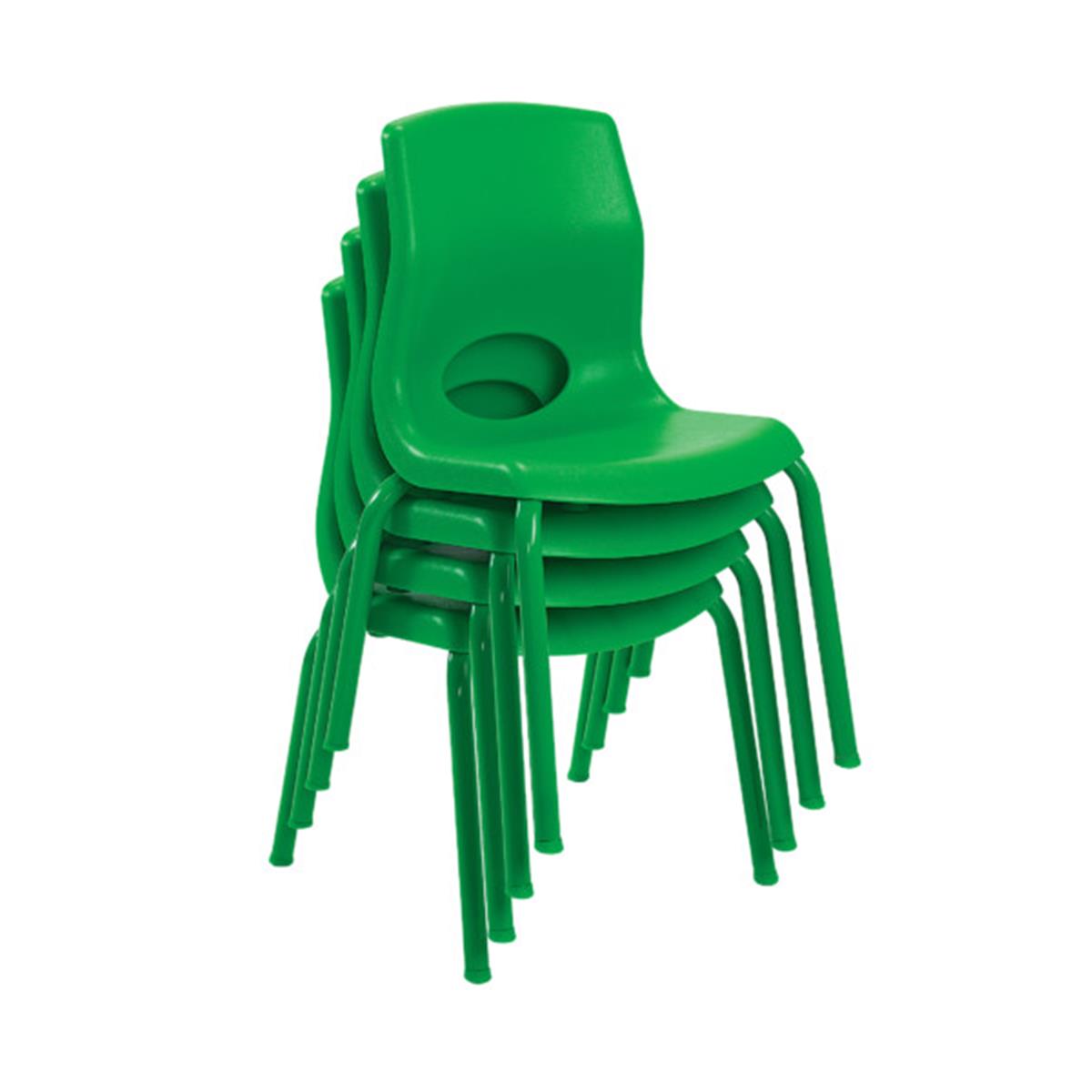 Picture of Childrens Factory AB8012PG4 12 in. MyPosture Chair&#44; Green - Pack of 4
