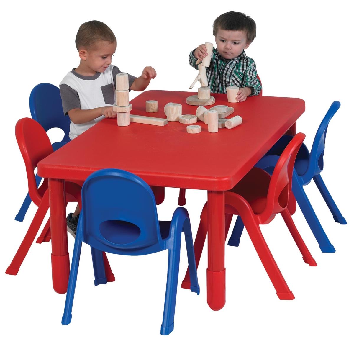 Picture of Childrens Factory AB70512PR MyValue Set 6 Rectangle Toddler&#44; Candy Apple Red