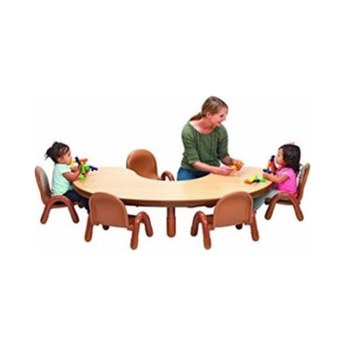 Picture of Childrens Factory AB74712NW5 30 x 72 x12 in. BaseLine Toddler Large Rectangular Table & Chair Set&#44; Natural Wood
