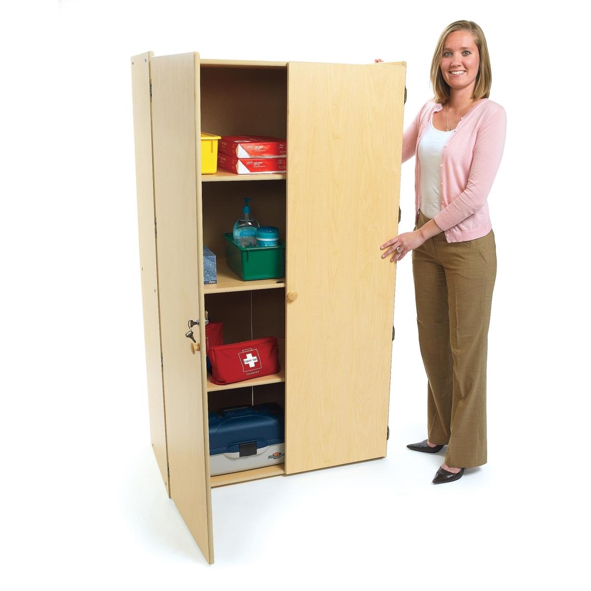 Picture of Angeles ANG7178 Teachers Storage Cabinet - Brich - 62 x 18 x 36 in.