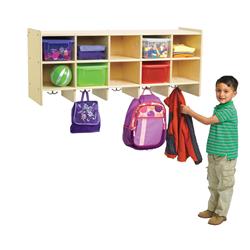 Picture of Angeles ANG9160 Value Line Birch 10-Section Wall Locker Unit Only - UV Finish - 215 x 48 in.