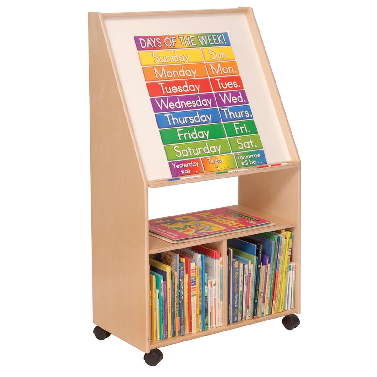 Picture of Angeles ANG1568 Brich Write & Wipe Easel with Storage - 48 x 14 x 47 in.