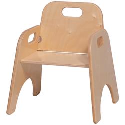 Picture of Angeles ANG1362 9 in. Stackable Toddler Brich Chair - UV Finish