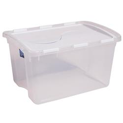 Picture of Angeles ANG7501 48 qt. Hinged Lid Storage Box - Clear&#44; - 13 x 16 x 22.75 in.