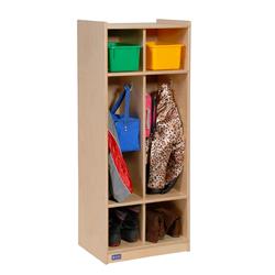 Picture of Angeles ANG1057-2 2-Section Brich Locker - UV Finish - 49 x 15 x 20 in.