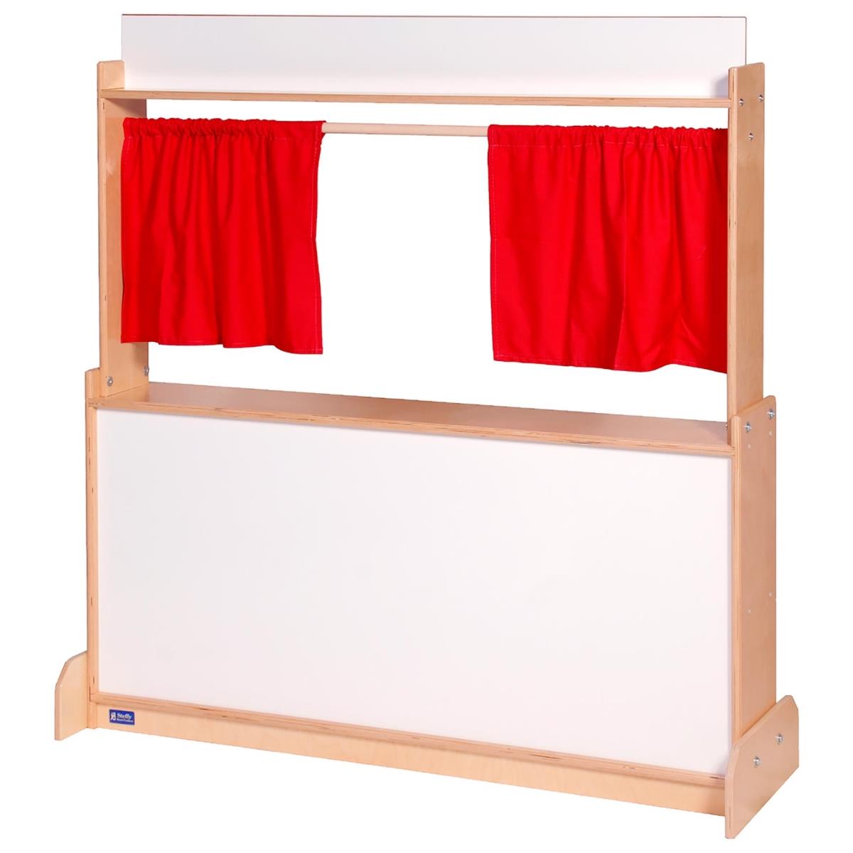 Picture of Angeles ANG1037W Brich Puppet Theatre Store - Dry Erase - 8 x 28 x 48 in.