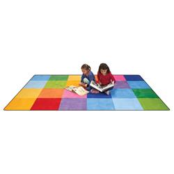 Picture of Childrens Factory CPR3009 Rainbow Mosaic Rectangle Carpet - Small