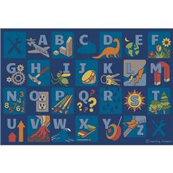 Picture of Childrens Factory CPR3052 STEAM Alphabet Rectangle Carpet - Large