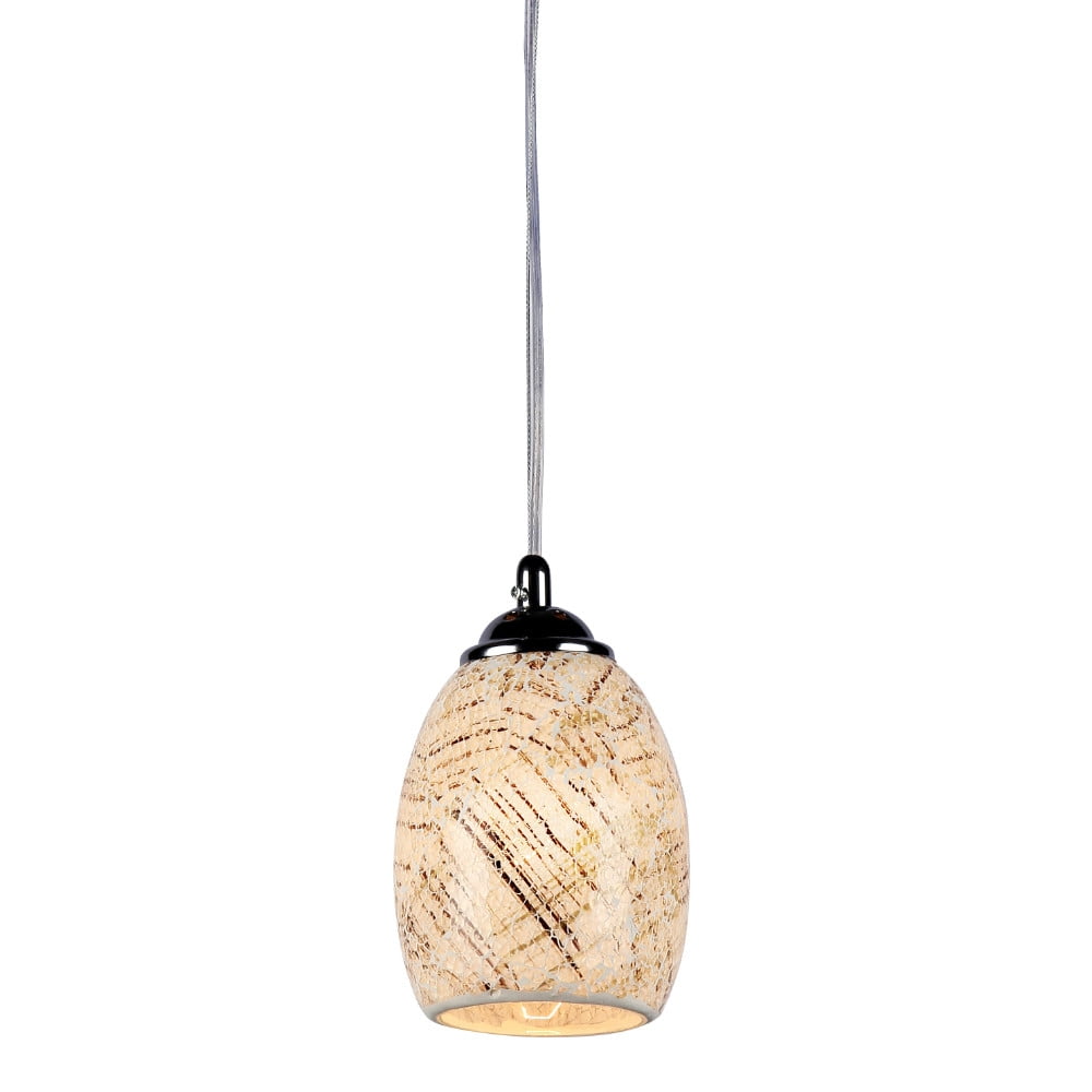 Picture of Chloe CH3GY16TC05-DP1 4.8 in. Shade Lighting Melia Mosaic 1 Light Ceiling Mini Pendant - Chrome
