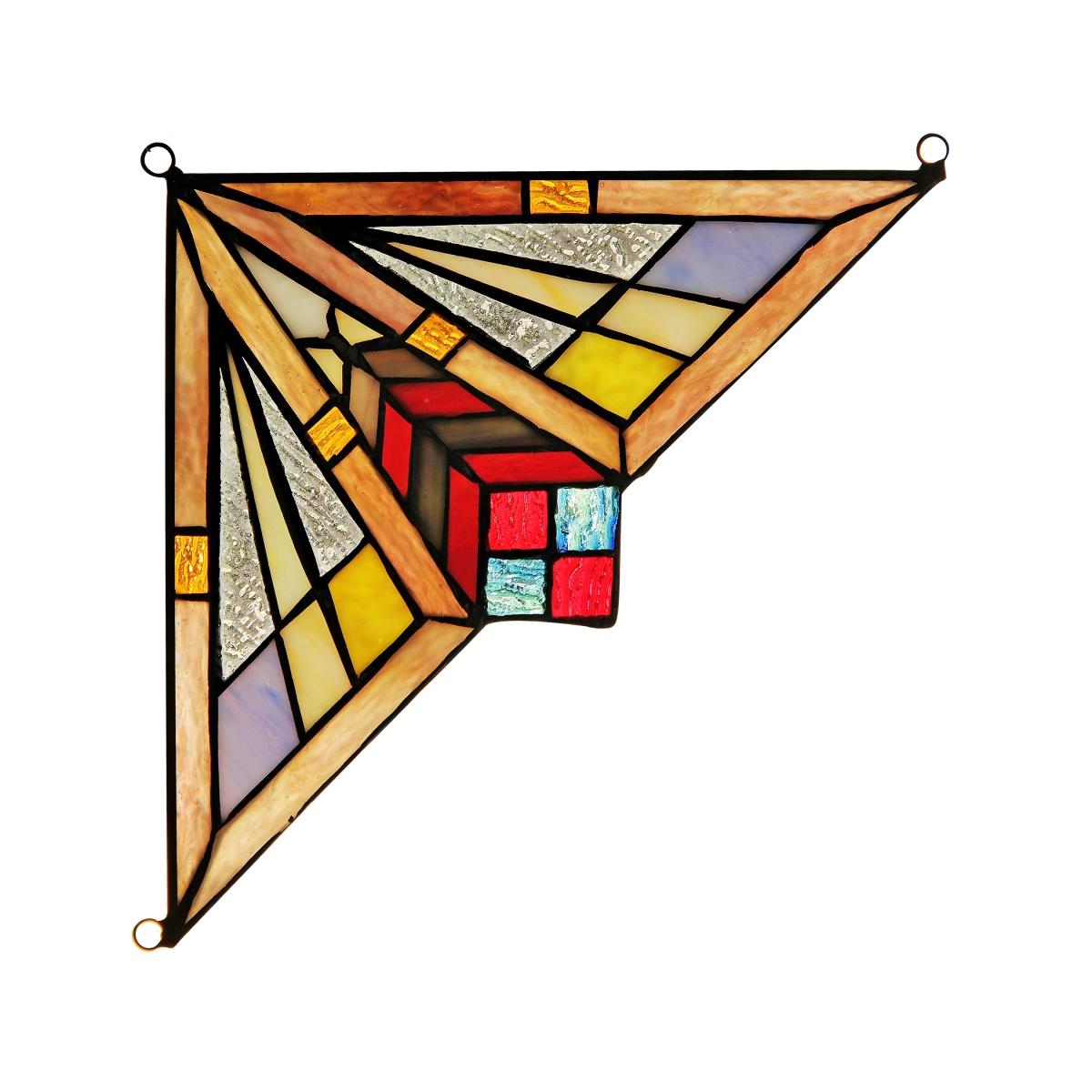 Ciena Mission Tiffany-Glass Window Panel - 8 in.