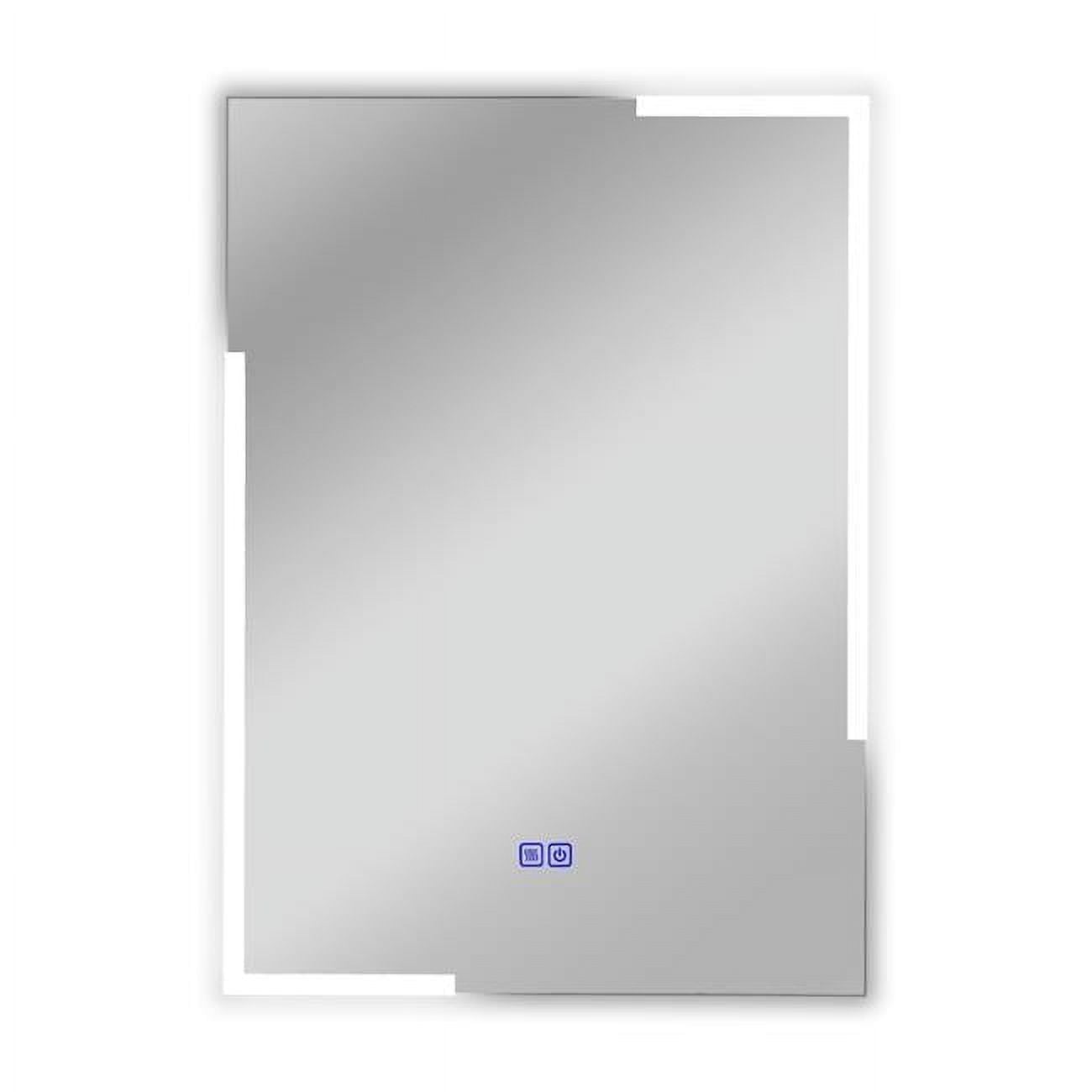 28 in. 3 Color Temperatures 3000K-6000K Luminosity Back Lit Rectangular Touchscreen LED Mirror