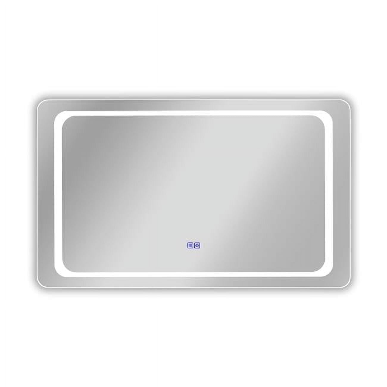 39 in. 3 Color Temperatures 3000K-6000K Luminosity Back Lit Rectangular Touchscreen LED Mirror
