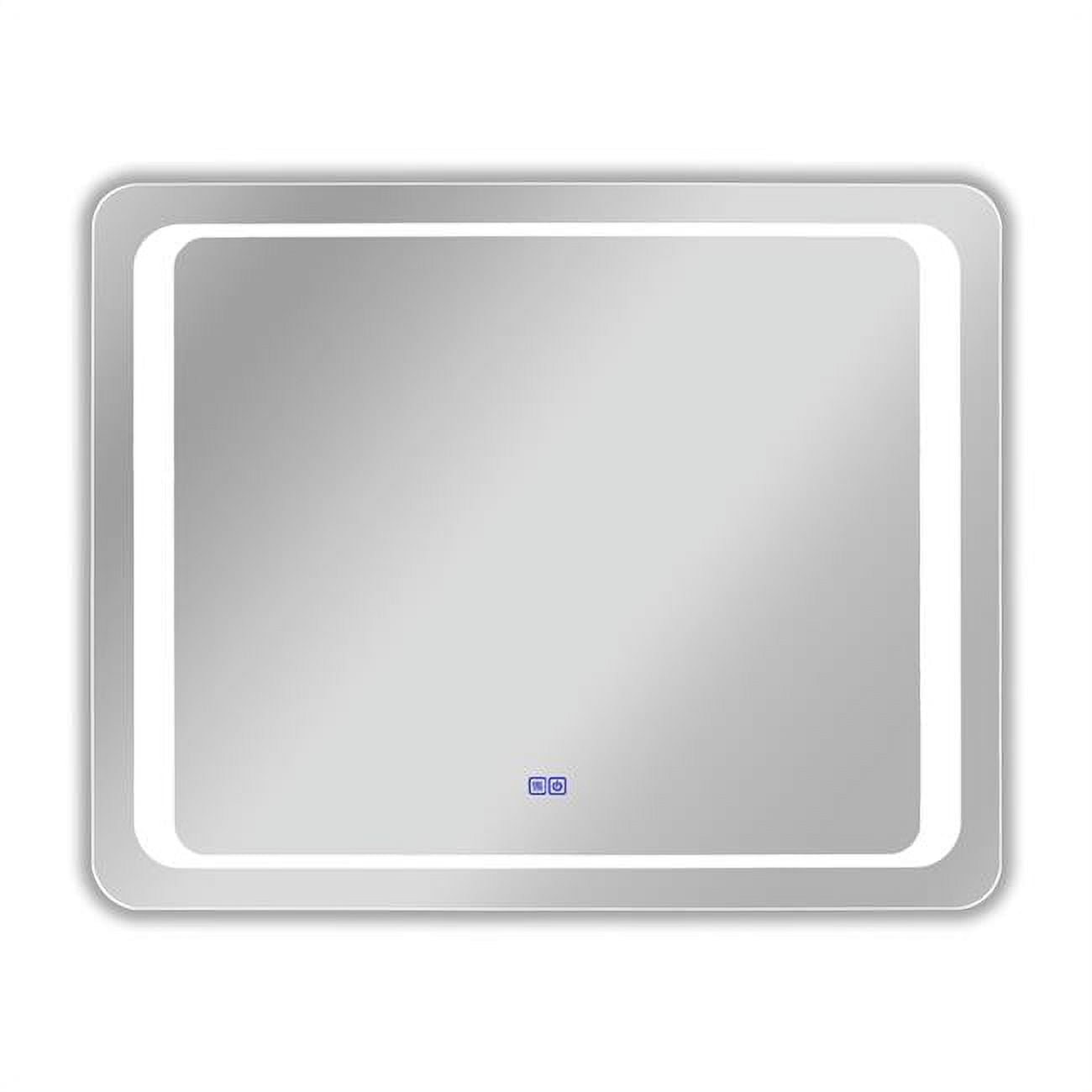 39 in. 3 Color Temperatures 3000K-6000K Luminosity Back Lit Rectangular Touchscreen LED Mirror
