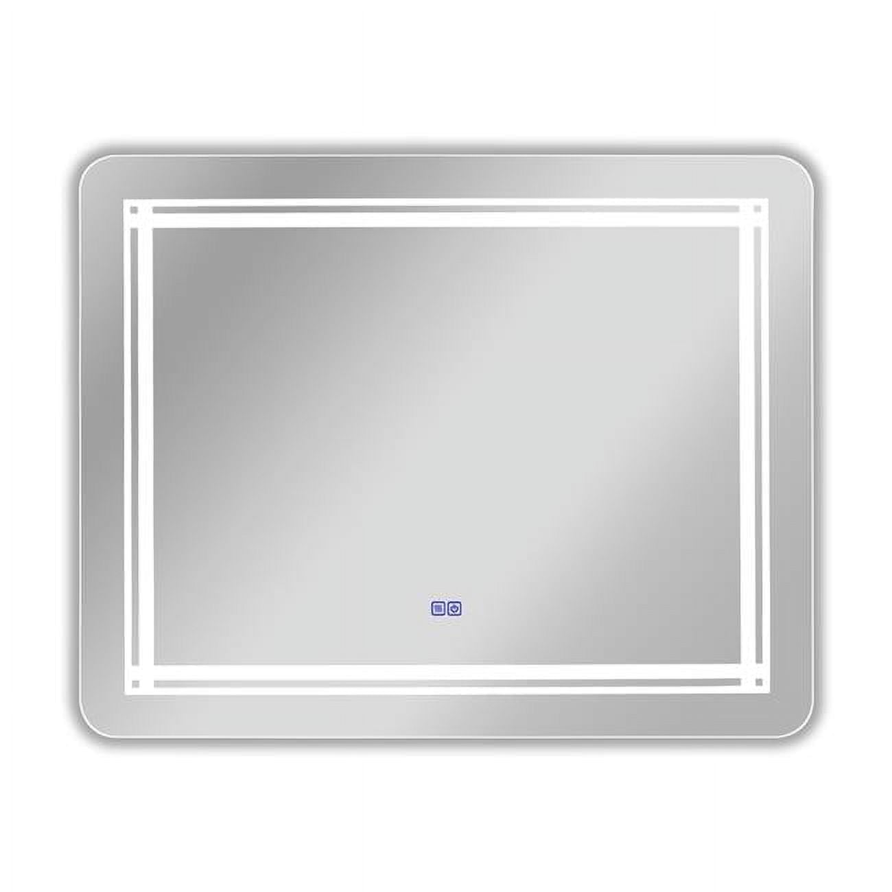 39 in. 3 Color Temperatures 3000K-6000K Luminosity Back Lit Rectangular Touchscreen LED Mirror
