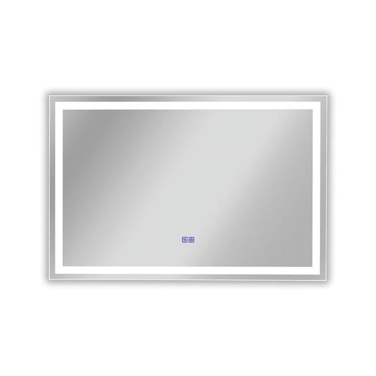36 in. 3 Color Temperatures 3000K-6000K Luminosity Back Lit Rectangular Touchscreen LED Mirror