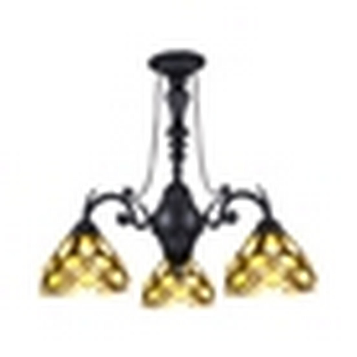 CH8T254AF16-TL2 21 in. Georgia Tiffany-Style Victorian Stained Glass Mini Chandelier Table Lamp -  CHLOE Lighting