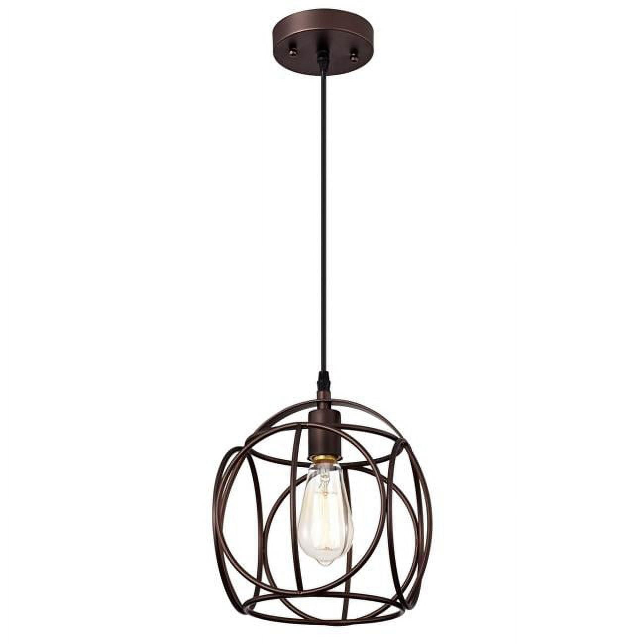 CH2D808RB10-DP1 10 in. Ironclad Industrial 1 Light Mini Pendant Ceiling Fixture, Oil Rubbed Bronze -  CHLOE Lighting