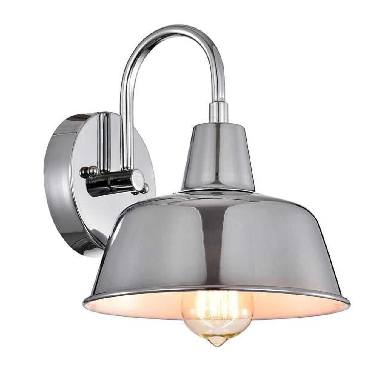 Picture of Chloe Lighting CH2D702CM09-WS1 9 in. Ironclad Industrial 1 Light Indoor Wall Sconce&#44; Chrome