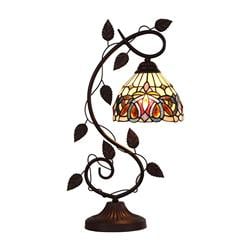 Picture of Chloe Lighting CH3T353BV08-NT1 11 in. Serenity Victorian Tiffany-Style 1 Light Reading Table Lamp, Dark Bronze
