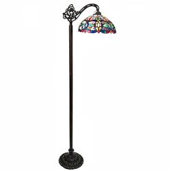 Picture of Chloe Lighting CH1T153BV13-RF1 60 in. Vivian Tiffany-Style Victorian Stained Glass Reading Floor Lamp&#44; Antique Bronze