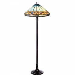 Picture of Chloe Lighting CH1T588BM18-FL2 61 in. Nicholas Tiffany-Style Mission Stained Glass Floor Lamp&#44; Antique Bronze