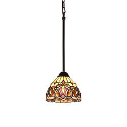 Picture of Chloe Lighting CH3T353BV08-DP1 8 in. Serenity Victorian Tiffany-Style 1 Light Wall Sconce&#44; Dark Bronze