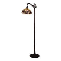 Picture of Chloe Lighting CH3T353BV11-RF1 14 in. Serenity Victorian Tiffany-Style 1 Light Torchiere Lamp&#44; Dark Bronze
