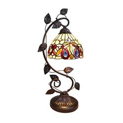 Picture of Chloe Lighting CH33353VR08-NT1 8 in. Serenity Victorian Tiffany-Style 1 Light Wall Sconce, Dark Bronze