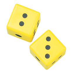 Picture of Champion Sports 3FD 3 in. Coated Foam Dice&#44; Yellow & Black