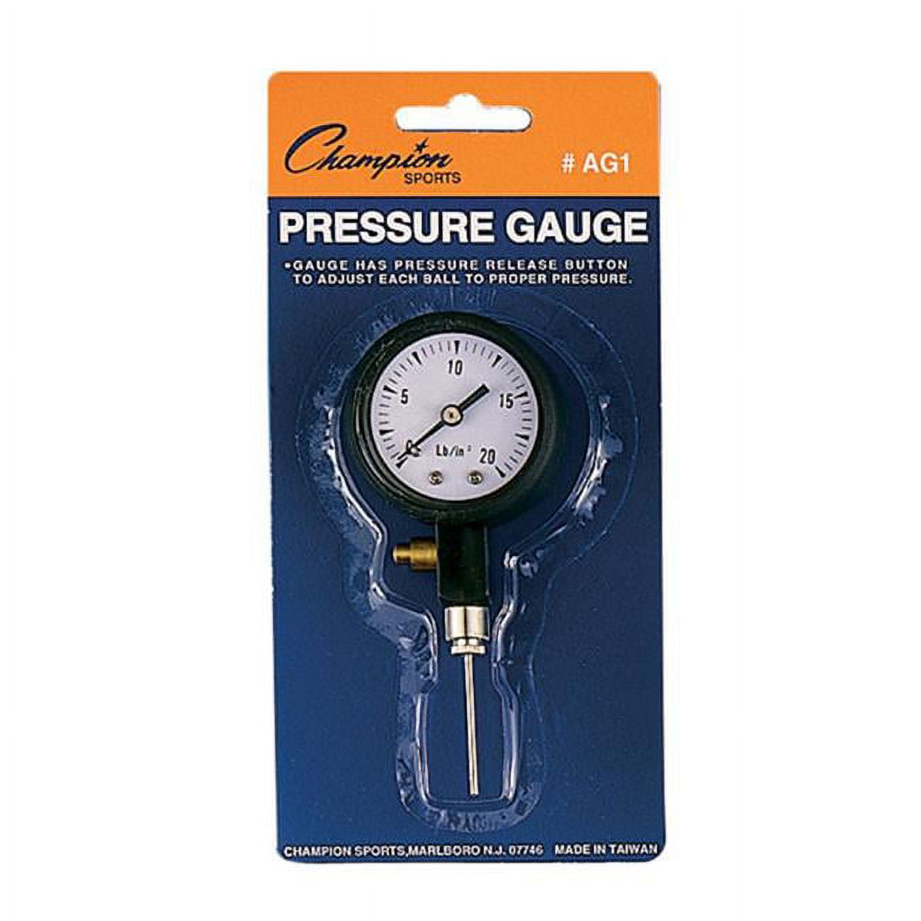 Picture of Champion Sports AG1 Pressure Gauge&#44; Black