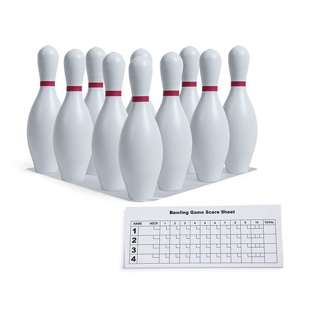Picture of Champion Sports BP10 Plastic Bowling Pin Set&#44; White - Set of 10