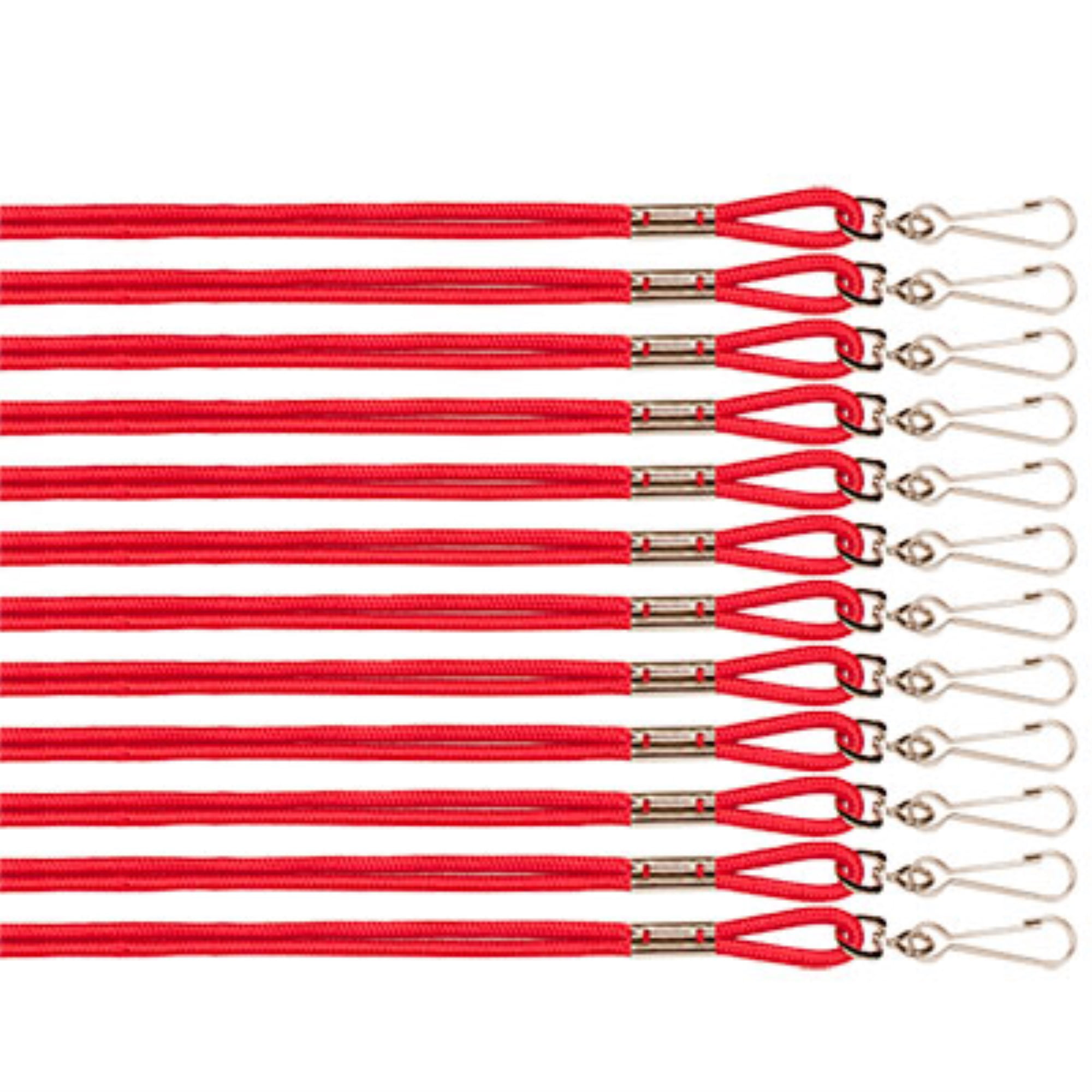 126RD Heavy Nylon Lanyard, Red