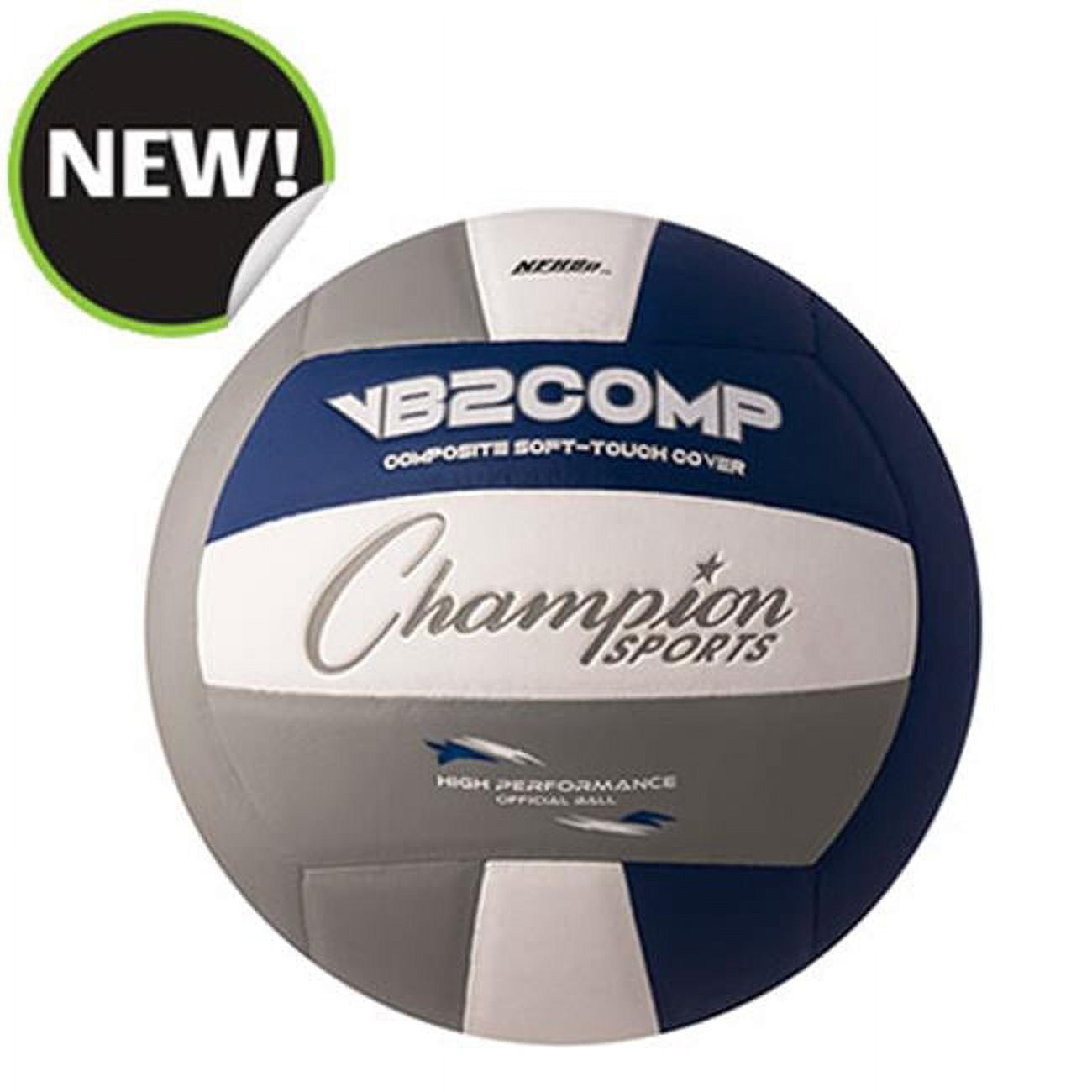 Picture of Champion Sports VB2GB 8.25 in. VB Pro Comp Series Volleyball - Gray&#44; Blue & White