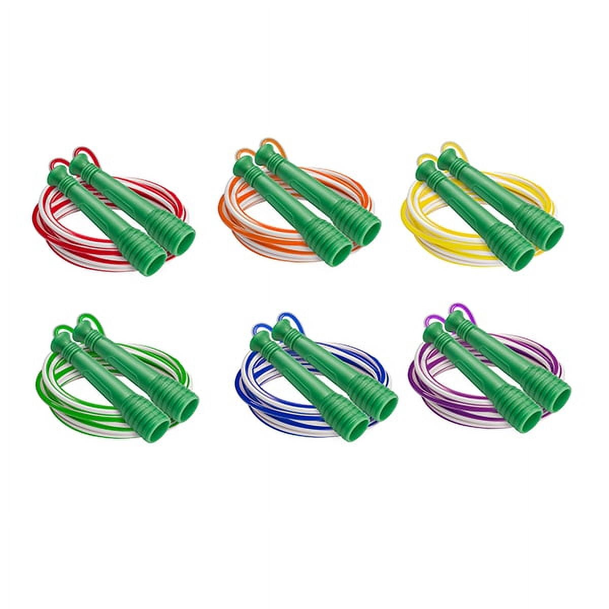 Picture of Champion Sports EXR6SET 8 ft. Deluxe XU Jump Rope with Yellow Handle - Set of 6