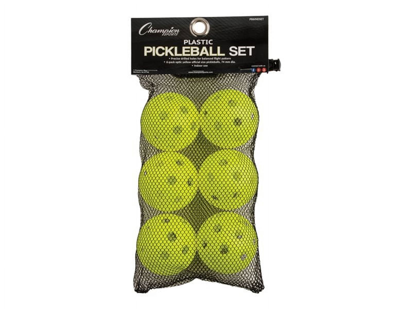 Picture of Champion Sports PB6INDSET Indoor Pickleball&#44; Optic Yellow - Set of 6