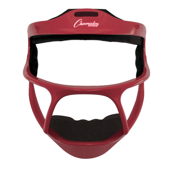 6.75 x 7.5 in. Youth Magnesium Softball Facemask , Red