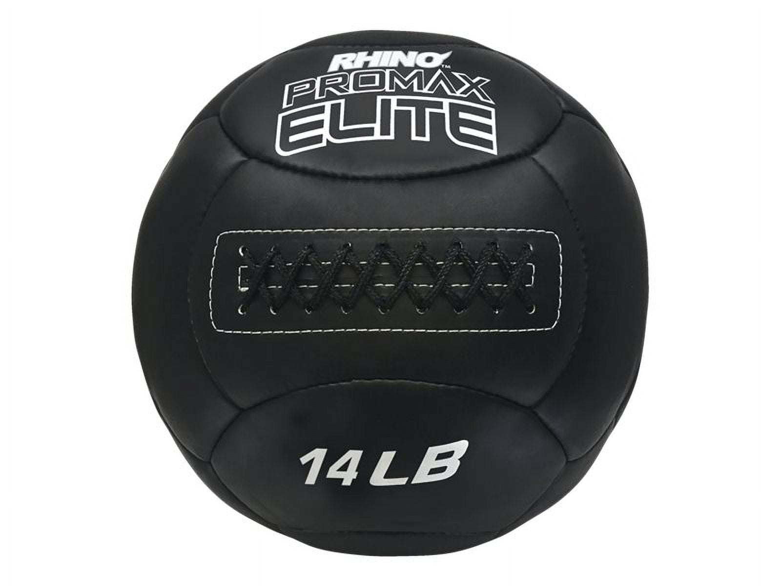 14 lbs Rhino Promax Elite Medicine Ball, Black