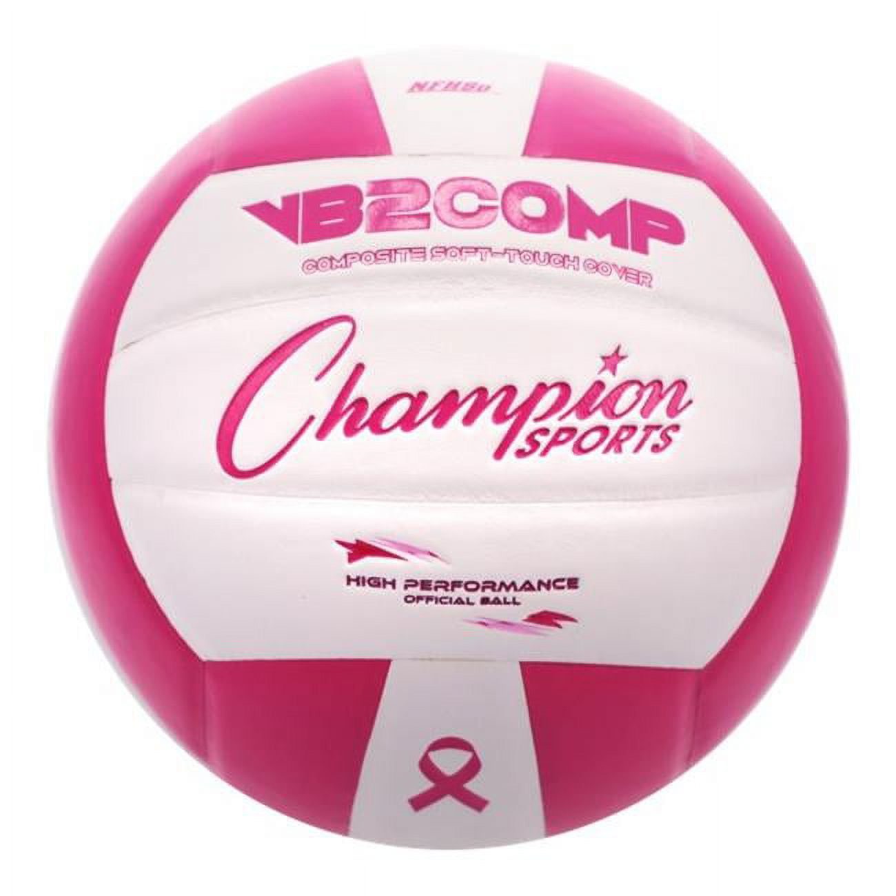 Picture of Champion Sports VB2PK Composite Volleyball - Pink & White