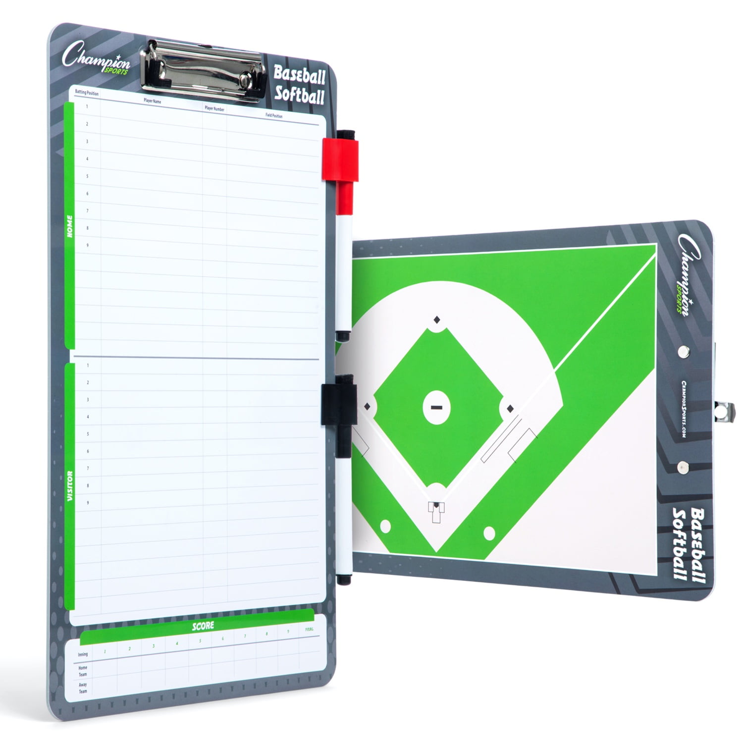 Picture of Champion Sports BSBOARD 16 x 10 in. Baseball & Softball Coaches Board