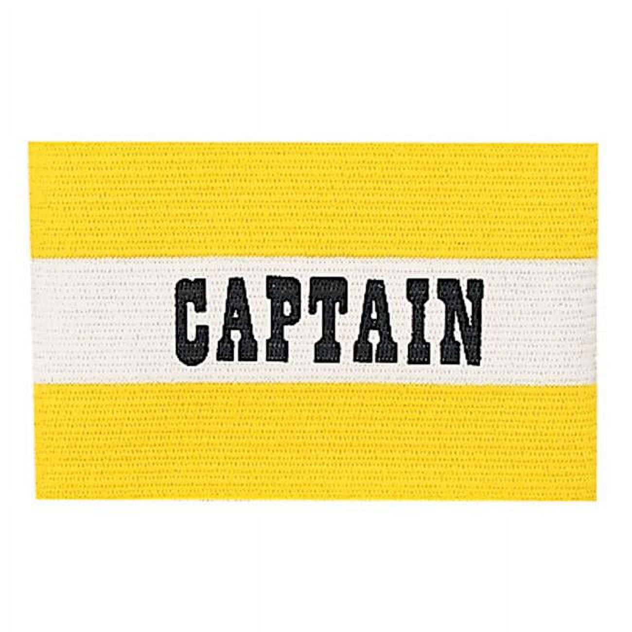 Picture of Champion Sports CAPYL Adult Captain Arm Band, Yellow & White